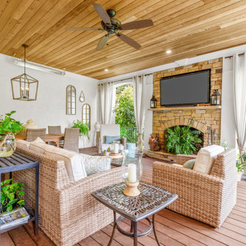 An Outdoor Living Room in Lush surroundings