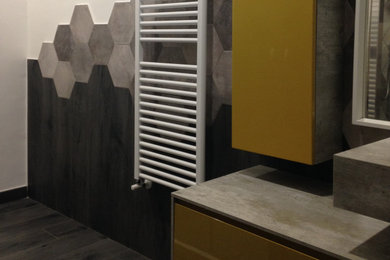 Example of a trendy bathroom design in Other