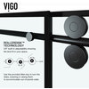 VIGO Elan 64 to 68" x 74" Frameless Sliding Shower Door