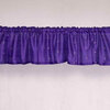Purple - Rod Pocket Top It Off handmade Sari Valance 60W X 20L - Pair