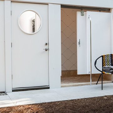 Coastal Contemporary Outdoor Shower