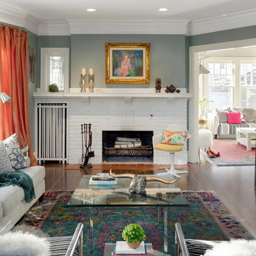Classic Georgian Living Room with Pop
