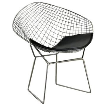 Diamond Bertoia Chair, Chrome