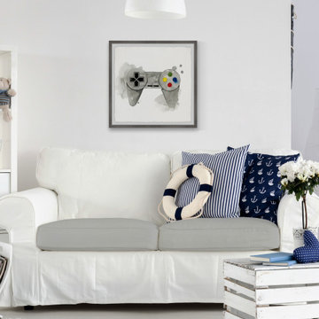 "Gamer III" Framed Painting Print