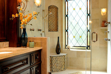 Example of a transitional bathroom design in Jacksonville