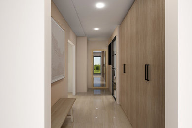 Idées déco pour un couloir contemporain.