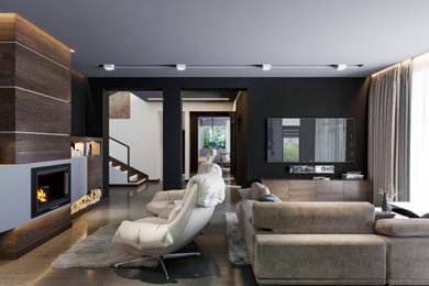 Modernes Wohnzimmer in Frankfurt am Main