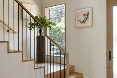 Inspiration for a modern staircase remodel in Portland