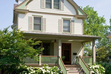 Inspiration for a coastal exterior home remodel in Philadelphia
