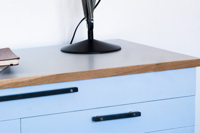 Design ideas for a contemporary home office in Cornwall.