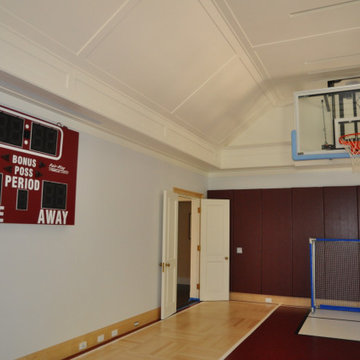 Interior basket ball court