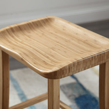Tulip Counter Height Stool, Caramelized
