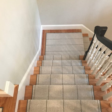 Flat Weave Stripe on Stairs