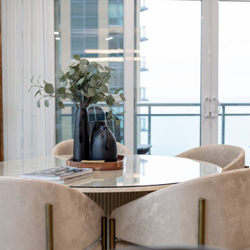 Burlington Whole Condo Remodel - Project Pearl - Dining Area