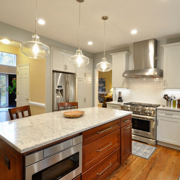 Two-finish Cherry and Maple Kitchen Design Fredericksburg, VA