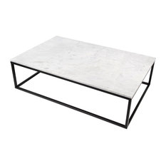 Prairie 47"x30" Coffee Table With Marble Top
