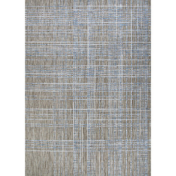 Couristan Charm Ohe 2553 and 2091 Outdoor Rug, Sand-Ivory, 7'10"x10'9"