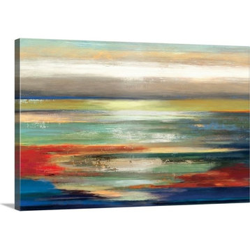 "Seascape Collage VIII" Wrapped Canvas Art Print, 24"x16"x1.5"