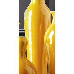Tozai Home - Small Gold Maize Vase - Vases