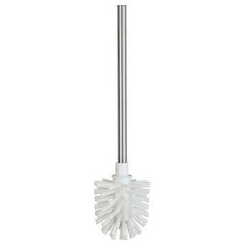 Spare Toilet Brush, With Handle, Brushed Stainless Steel
