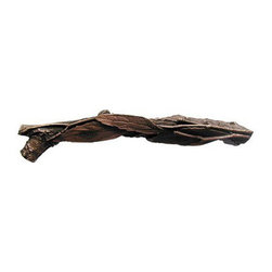 Inviting Home Inc. - Leafy Twig Pull, Left, Antique-Style Copper - Cabinet And Drawer Handle Pulls