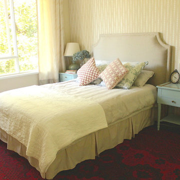 Beads Allover Stenciled Bedroom
