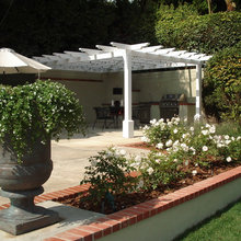 outdoor barbeque area