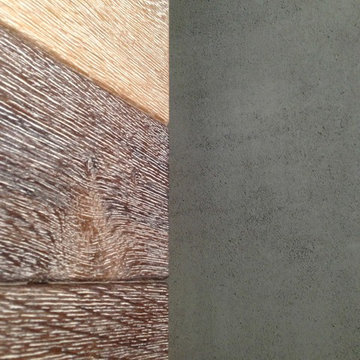 American Clay Fireplace-Modern Concrete finish