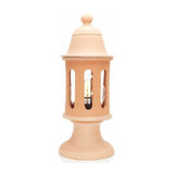 Pillar light Aliae, made of clay, 75 cm high