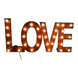 All You Need is Love Marquee Sign - Light Bulbs