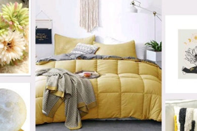 Inspiration for a contemporary bedroom remodel in Miami