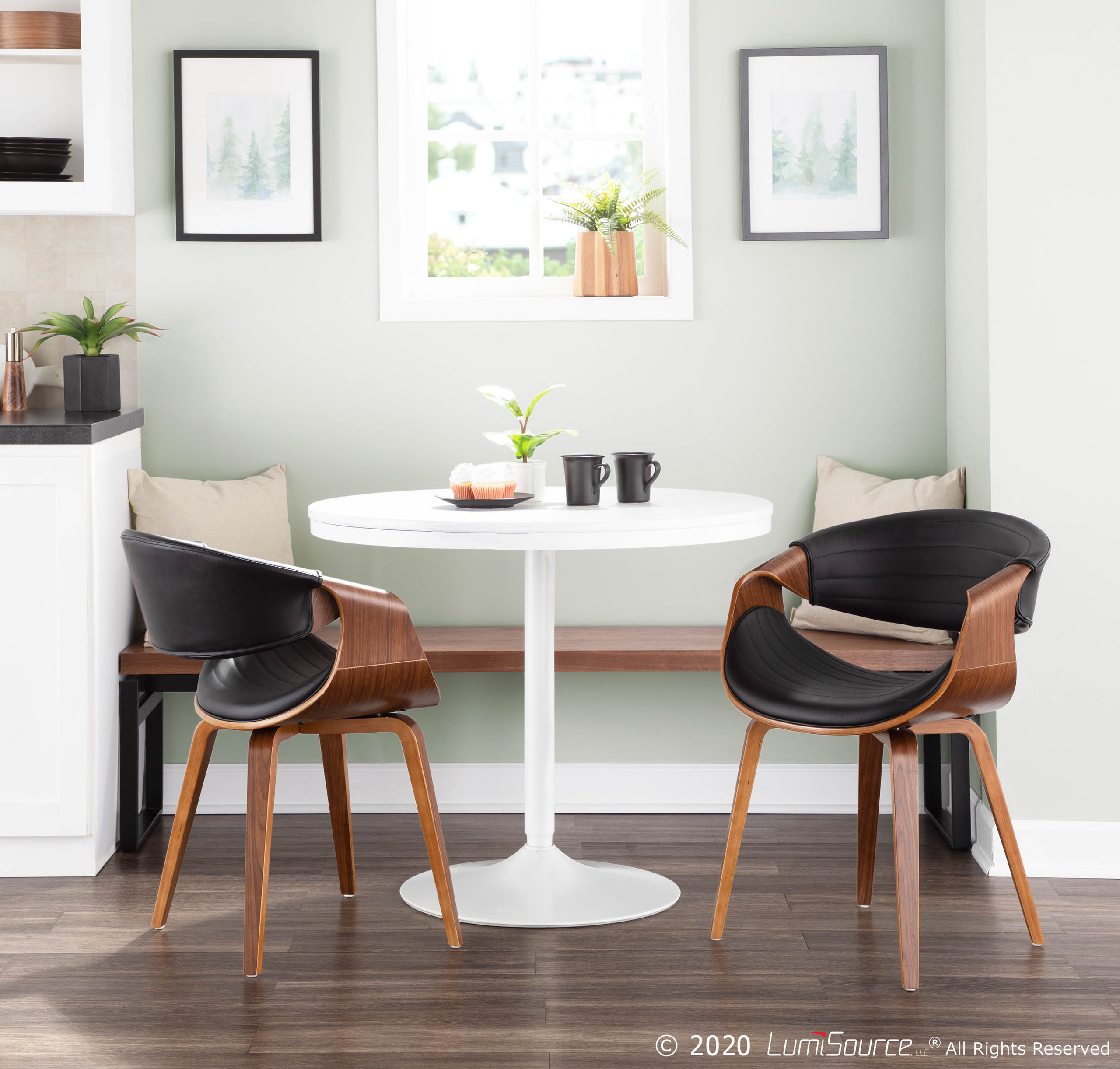 Symphony Chair, Walnut and Black