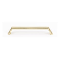 Alno A427-6-PB 6 inch cc Nicole Cabinet Pull in Polished Brass