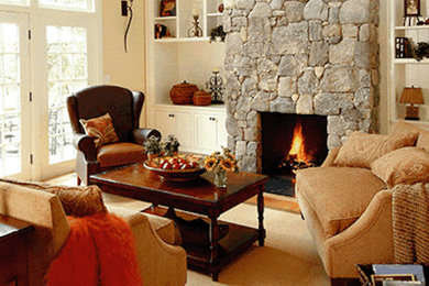 Elegant living room photo in Toronto