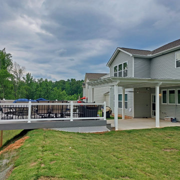 TimberTech AZEK Deck Design in Greensboro Plus Custom Pergola
