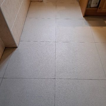 Textured Porcelain Floor Tile and Grout Deep Cleaned in Edgbaston