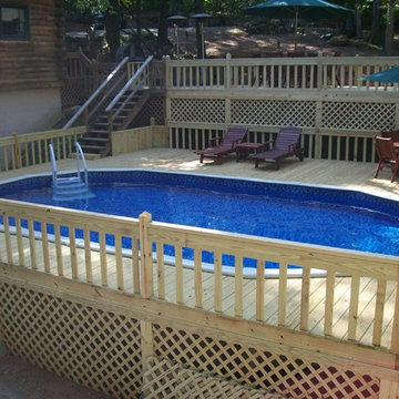 Aboveground Pools Installed by Brown's Pools & Spas