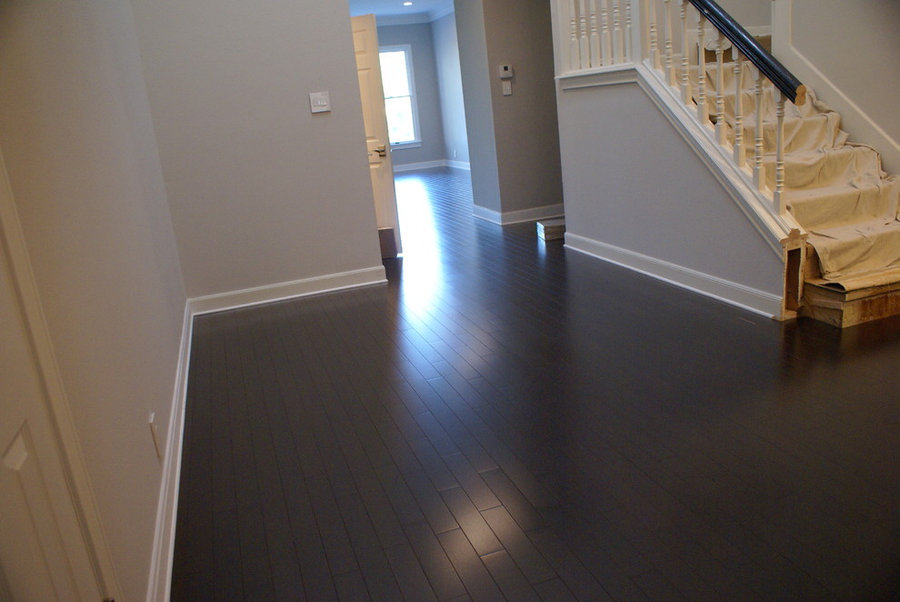 Westlake dark wood floors