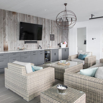 Beautiful Grey Boathouse Cabinets