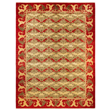 Arts and Crafts, One-of-a-Kind Hand-Knotted Area Rug Red, 10' 2" x 13' 9"