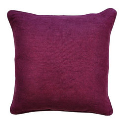 Metro Burgandy Pillow - Decorative Pillows