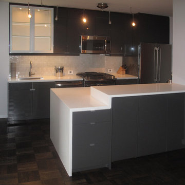 Brown and Black Apartment