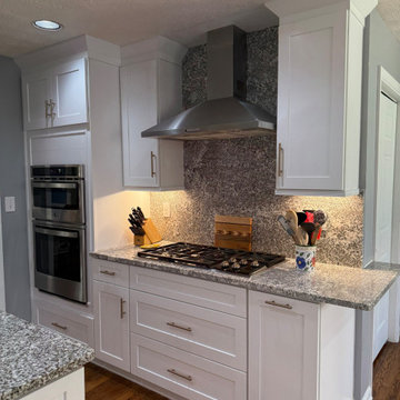 Transitional Kitchen Remodel Done In New White Cabinets