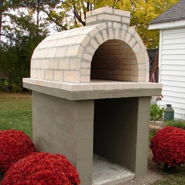 The Kreil Family Wood Fired Brick Pizza Oven in Michigan
