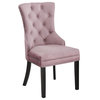 The Monarch Dining Chair, Pink, Velvet (Set of 2)