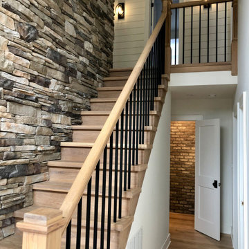 Stone Veneer Fireplace and Accent Wall - Massapequa, NY 11758