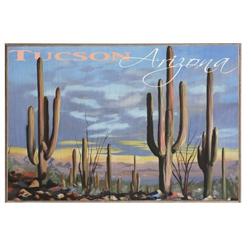 Tucson Arizona, Birch Wood Print