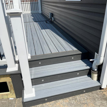 Side Staircase with Gutter Cutout