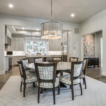Bright, Open Concept Dining Room and Kitchen