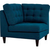 Modern Contemporary Urban Design Living Corner Sofa Chair, Navy Blue, Fabric